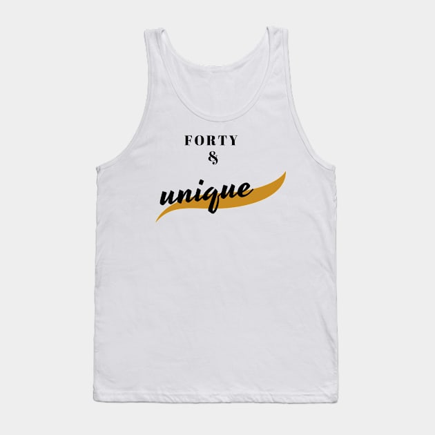 forty and unique Tank Top by mezrab